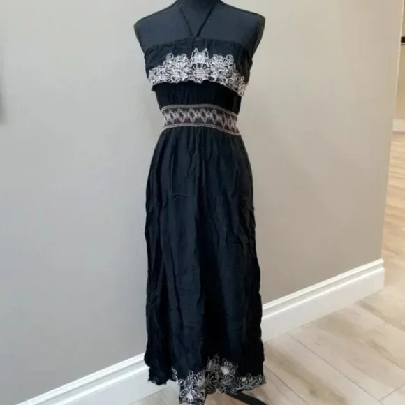 american rag black floral dress Black Ruffle Tiered Cut-Out Floral Print Chiffon Dress main image 0